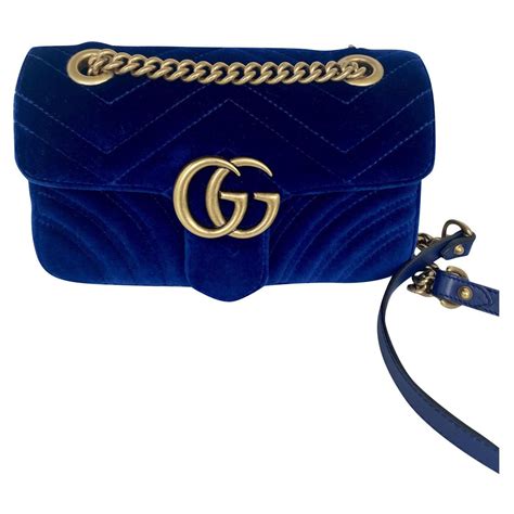 gucci handtasche blau